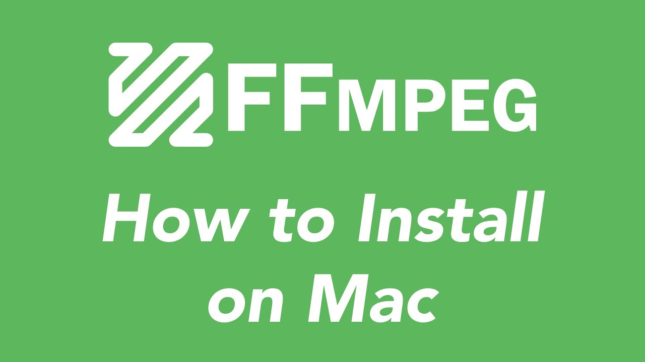 install ffmpeg mac terminal